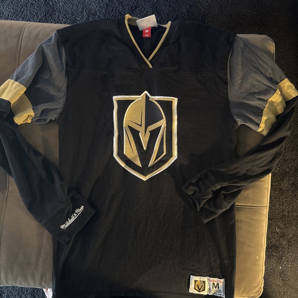 Las Vegas Golden Knights Mitchell & Ness NHL Long Sleeve Shirt Size M